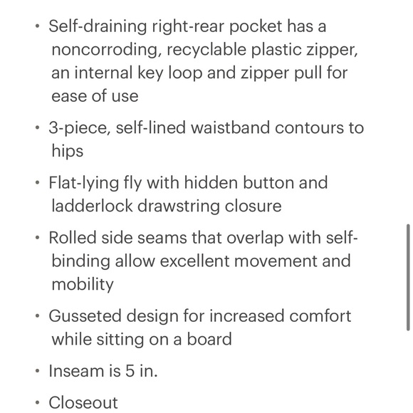 Patagonia Women Wayfarer Boardshorts 5 inch; BRAND NEW w tags on - size 2 - Picture 4 of 6